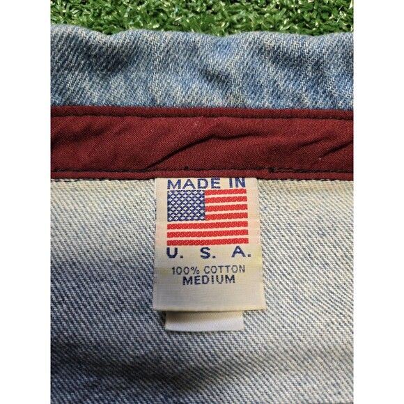Vintage 104th U.S. Open Shinnecock Hills Denim Jacket Embossed (Men's M) - Picture 4 of 16